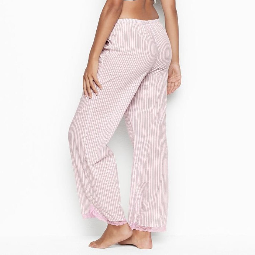 VS XS Soft Cotton Wide-Leg PJ Pant Regular Length Stripes So Cute NWT Pajama